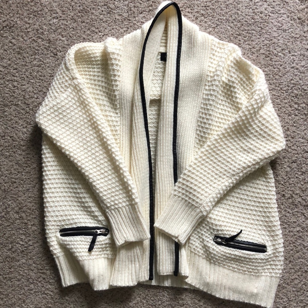 Oversized cream sweater